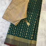 Tussar gold zari woven saree