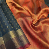 Tussar gold zari woven saree