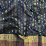 Tussar gold zari woven saree