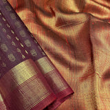 Tussar gold zari woven saree