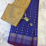 Tussar gold zari woven saree