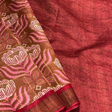 Maya asters tussar printed saree