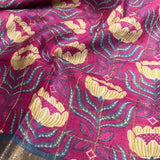 Maya asters tussar printed saree