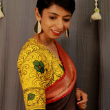 Silk kalamkari blouse