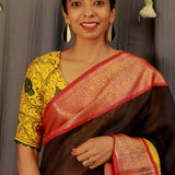 Silk kalamkari blouse