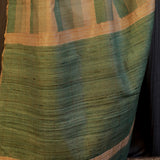 Striped handloom tussar saree