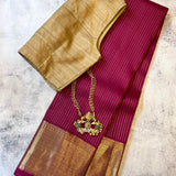 Sumangala striped kanchipuram silk saree