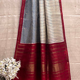 Mila geometric Kanchi silk dupatta