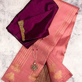 Twin peacock border kanchipuram silk saree