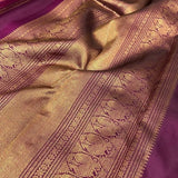 Twin peacock border kanchipuram silk saree