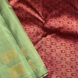 Twin peacock border kanchipuram silk saree