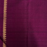 Twin peacock border kanchipuram silk saree