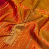 Checked border kanchipuram silk saree