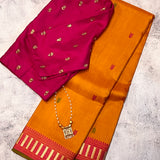 Kimaya striped border silk saree