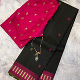 Kimaya striped border silk saree