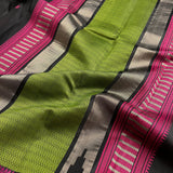 Kimaya striped border silk saree