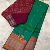 Kimaya intricate border silk saree