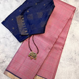 Kimaya thread checked silk saree