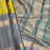 Kimaya long border checked silk saree