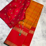 Kimaya long border checked silk saree