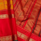 Kimaya long border checked silk saree