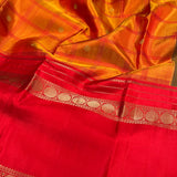 Kimaya long border checked silk saree