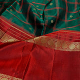 Kimaya long border checked silk saree