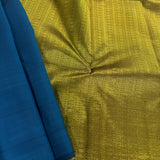 Colour block kanchipuram silk saree