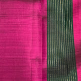 Colour block kanchipuram silk saree