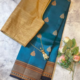 Kimaya small thread border silk saree