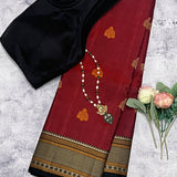 Kimaya small thread border silk saree