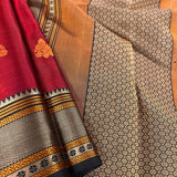 Kimaya small thread border silk saree