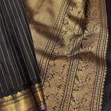 Alani stripe and border kanchi silk saree