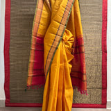 Vera Small Bordered Kanchipuram Silk Saree - Yellow