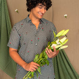 Flowerbed Canopy Embroidered Shirt - Chessboard