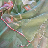 Organza jamdani saree
