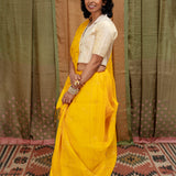 Diya Starry Vines Organza Saree - Yellow