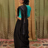 Diya Reflecting Stars Matka Saree - Onyx