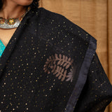 Diya Reflecting Stars Matka Saree - Onyx