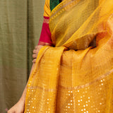 Jwala Melange Silk Blouse - Emerald