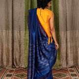 Diya Sparkling Pyraminds Matka Saree - Royal Blue