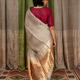 Diya Constellation Organza Saree - Mocha