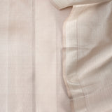 Sumangala Chevron Brackets Kanchi Silk Saree - Silver