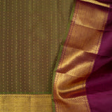 Trayi Forest Creatures Kanchi Silk Saree - Magenta