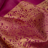 Trayi Forest Creatures Kanchi Silk Saree - Magenta
