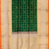 Mohana Matrix Kanchi Silk Saree - Green
