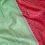 Ranya Birds and Beads Kanchi Silk Saree - Fuchsia