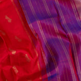 Vera Peacocks at Dusk Kanchi Silk Saree - Red