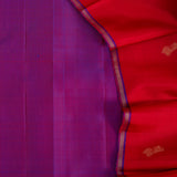 Vera Peacocks at Dusk Kanchi Silk Saree - Red
