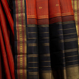 Vera Flower Buds Kanchi Silk Saree - Rust